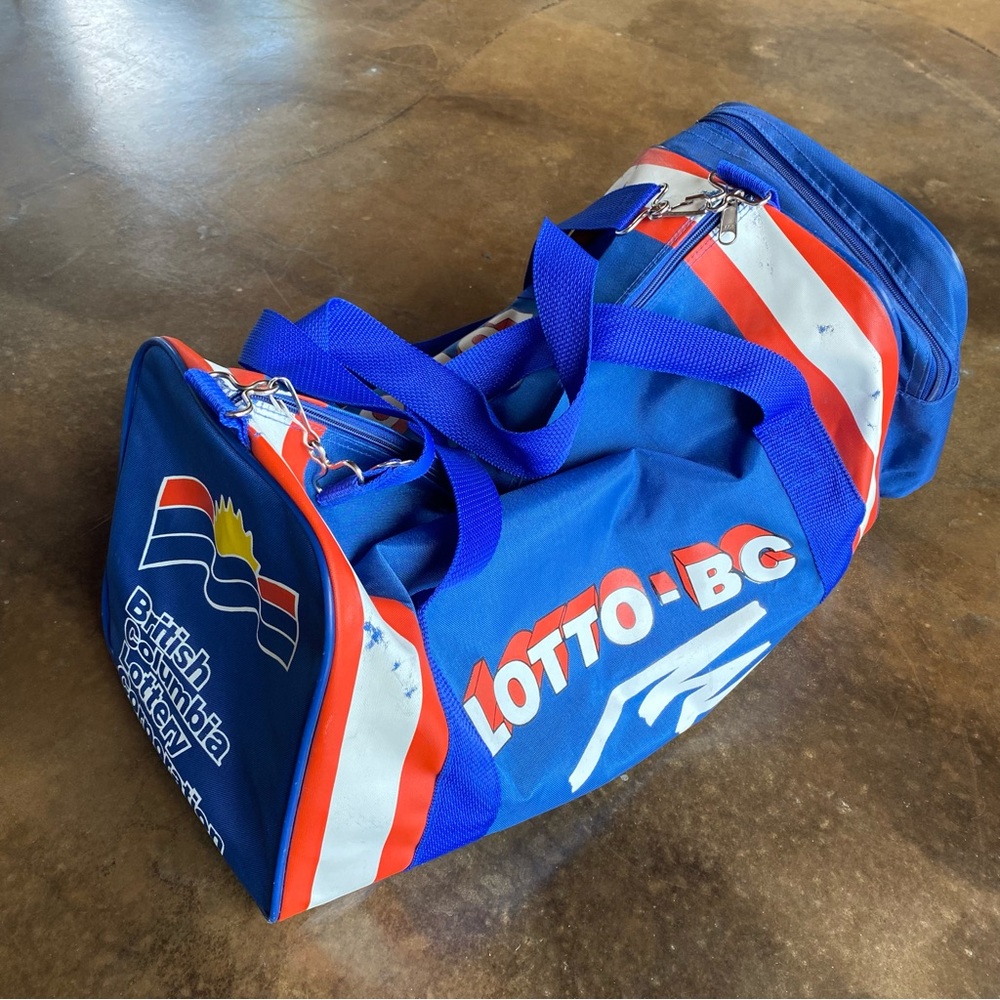 VTG 90s Blue Lotto-BC Duffel Bag